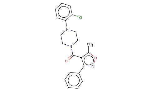 METHANONE, [4-(2-CHLOROPHENYL)-1-PIPERAZINYL](5-METHYL-3-PHENYL-4-ISOXAZOLYL)-